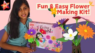 Funskool Little Florist | DIY Fun & Easy Flower Making Kit for Kids