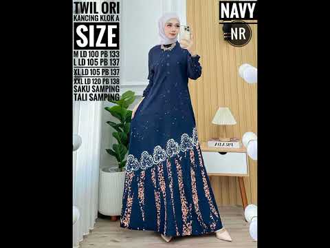 Inspirasi Gamis Twill