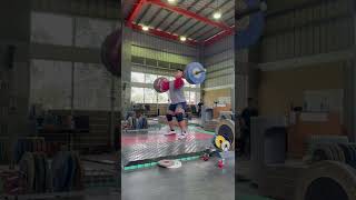 舉重訓練-半挺 140kg