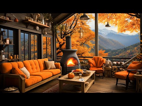 Relaxing Piano Jazz Music in Cozy Autumn Coffee Shop Ambience☕ Bossa Nova Music for Relax,Study,Work