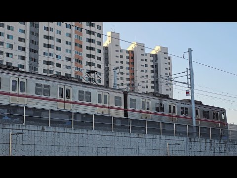 지상에서도 전동차를 볼 수 있는 대구지하철 1호선 전철 (경산 하양역에서) 🚇[지하철] 구독과 좋아요 부탁드립니다. 감사합니다.