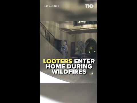 Looters enter home during Los Angeles wildfires