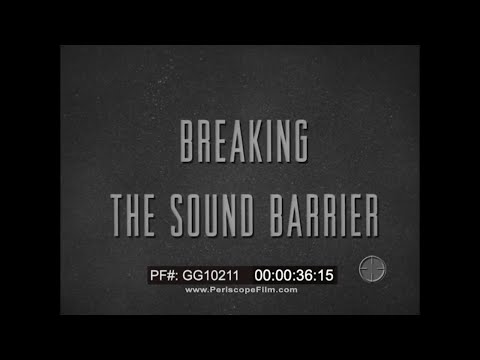 " BREAKING THE SOUND BARRIER "  1947 RECORD BREAKING FLIGHT BY CAPT. CHARLES "CHUCK" YEAGER GG10211