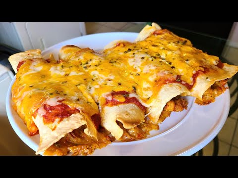 New Orleans style Crawfish Enchiladas