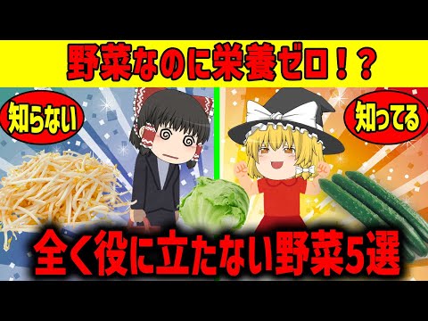 【ゆっくり解説】全く役に立たない野菜があった!?