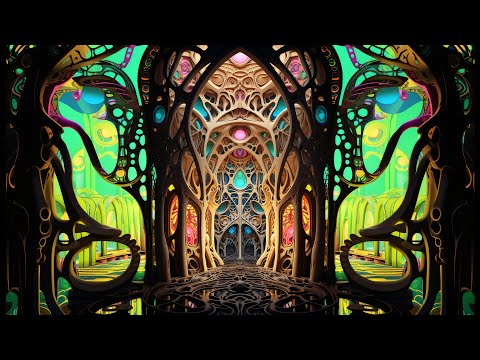 DMTPORTAL - echoes of the tryptamine cathedral (4K Psychedelic Journey Through Infinite Realms)