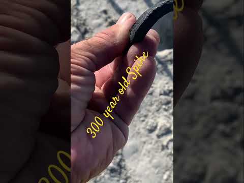 300 year old Nail #beachmetaldetecting #metaldetectingchannel #vermontderek