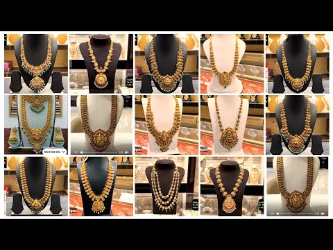 Latest Gold Haram Designs || Bridal jewellery collections|| @Balajitejasvlogs#viral#gold#new