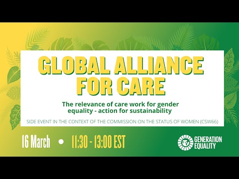 The relevance of care work for gender equality – action for sustainability