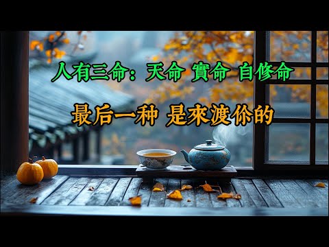 人有三命：天命、实命、自修命，最后一种，是来渡你的