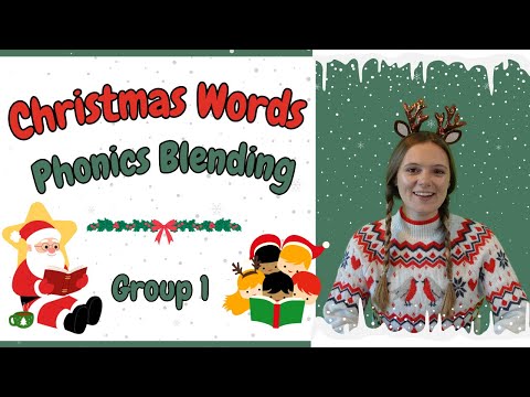 Read Christmas Words | Learn Phonics | Group 1 | Christmas Words for Kids | British Teacher