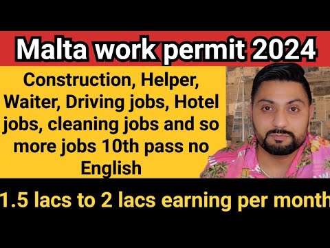 Malta work visa new update 2024 | Apply now Malta work visa | cleaning Jobs in Malta mrsingh