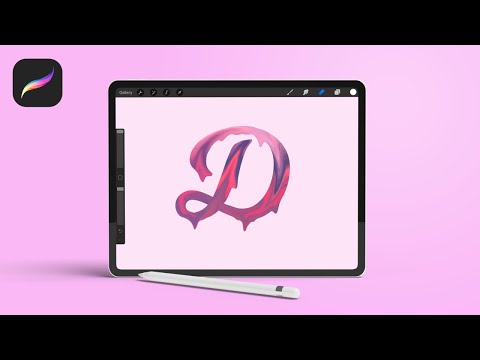 Create A Dripping Paint Text Effect with Procreate