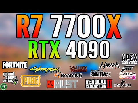 Ryzen 7 7700X + RTX 4090 - 1080p/1440p/4K