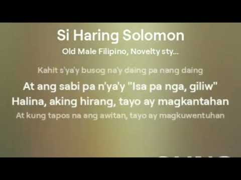 SI HARING SOLOMON (REVISED VERSION created by jam jamias )