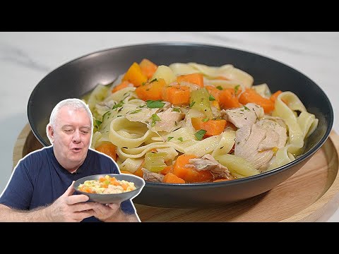 Classic CHICKEN NOODLE Soup – QUICK Hearty Delicious