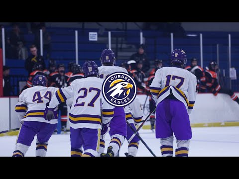 Lourdes Eagles Section Quarterfinal Playoff! #varsityhockey #highschoolsports #hockeyhighlights