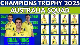 Australia Squad Againts ICC Champions Trophy 2025 | Australia Squad | Host Pakistan