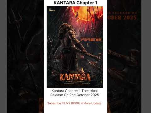 Kantara Chapter 1 Release Date #Kantara #RishabShetty#AjaneeshLoknath #KantaraChapter1onOct2