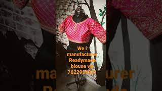 we ranufacturer of readymade blouse sale by factory