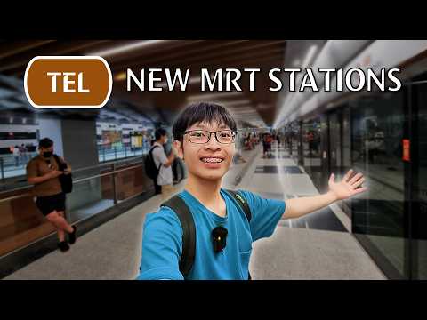 i visited Singapore's newest MRT stations!! (TEL 4 Preview vlog)