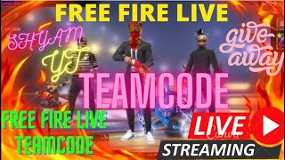 Teamcode Giveaway Free Fire Live #totalgaminglive #desigamerslive #asgaminglive #gyangaminglive