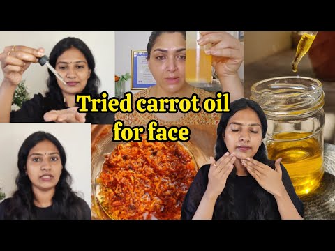 Tried Carrot oil for Face🥺✅kushboo's secret oil✨#kushboo#carrotoil#skinbrightening