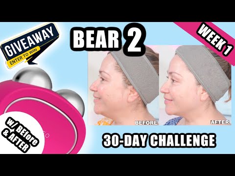 FOREO BEAR 2 | WEEK 1🔸 30-DAY CHALLENGE | DEMO + BEFORE & AFTERS #foreo #bear2