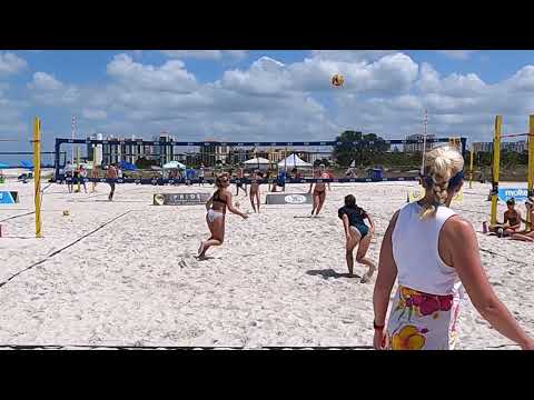 SSOVA's April Sand Key Park Women's Open - Lane/Talocka vs Marien/Schrock Set 1