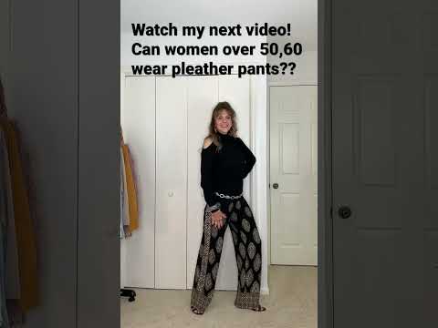 Pleather pants for women over 50