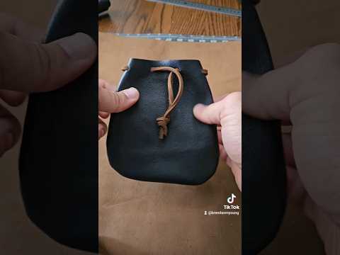 Easy Custom Leather Pouch! Follow my tiktok for more! #rennaissance #rennfaire #rennaissancefestival