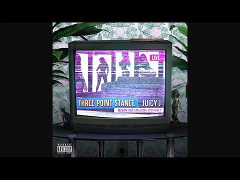 Juicy J feat. City Girls & Megan thee Stallion - Three Point Stance (Clean Version)