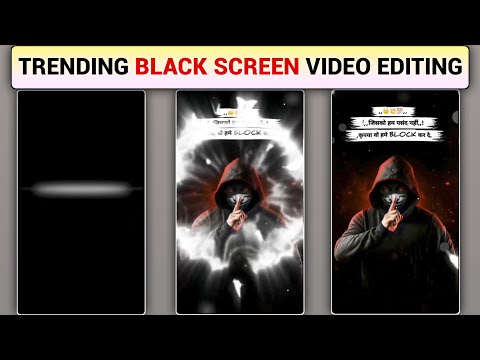 New Black Screen Attitude Hindi Shayari Video Editing | New Black Screen Shayari Video Editing