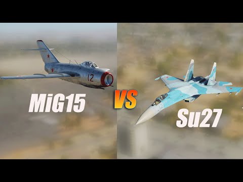 MiG15 vs Su27 New Fog Effect #DCS What was I thinking