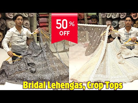 Charminar Designer Lehengas Crop Tops Shaandaar Varieties Single Delivery  Hyderabad Market