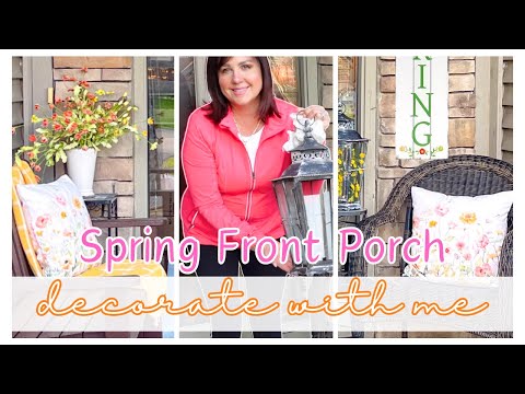 🌸SPRING Front Porch Refresh |  Decorate with Me🏡 2024