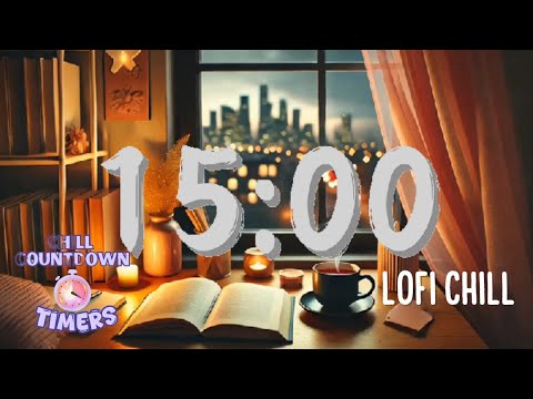 15 Minute Classroom or study timer with Lofi relaxing Music