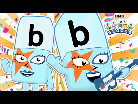 Brilliant Alphablock B | Letter of the Week! 🚀 | Learn to Spell | @officialalphablocks