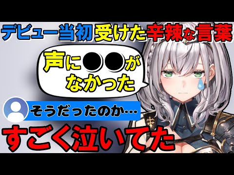 ホロライブに入った当初は声の「ある特徴」が原因でよく泣いていたと話すノエル団長