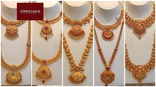 Jos Alukkas Gold Wedding Jewellery Collections | Necklace & Haram | Traditional Jewellery Collection