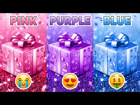 Choose Your Birthday Gift! 🎂 Pink, Purple or Blue 💗💜💙 How Lucky Are You? 😱 Quiz Shiba