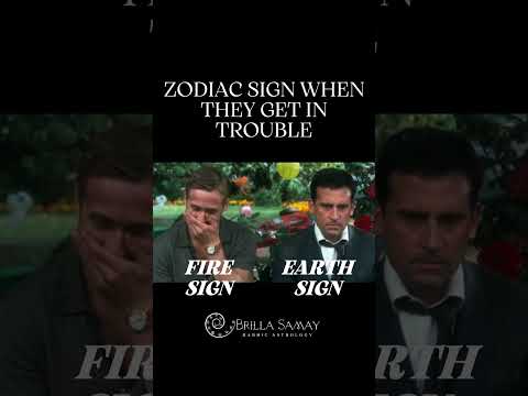 Zodiac Sign when they get in trouble #astrology #astrologymemes #videomeme