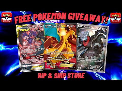 🔴Live -  Free Giveaways! Pokémon Cards & Rip & Ship Store!