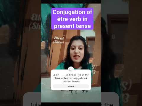 Learn how to conjugate être verb in present tense @LearnFrenchBySuchita @learnfrenchwithalexa