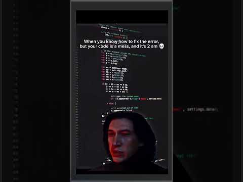 When you know how to fix the bug but is 2 a.m already 😭