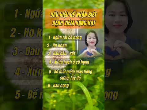 VIÊM HỌNG HẠT VÀ DẤU HIỆU NHẬN BIẾT #RangMieng #ViemHong #HongHat #shorts