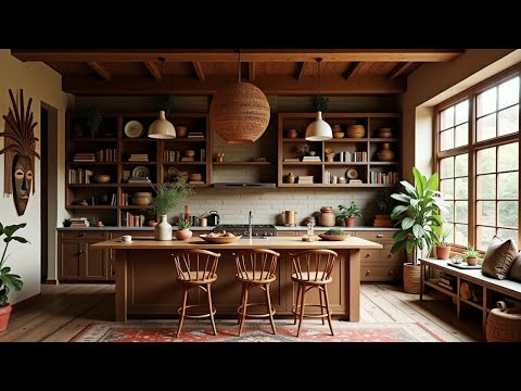 Afrohemian Home Decor | VIBRANT Kitchen Fusion of Culture & Style! 4K