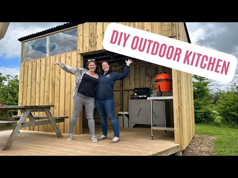 2 Moms, 1 DIY Outdoor Kitchen Build, Zero Experience!