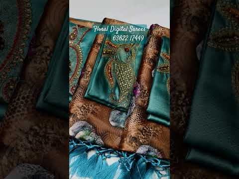 Floral Digital Sarees # yt shorts # shorts