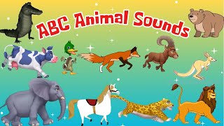 These Are The ABC Animal Sounds | Alphabet Animal Sounds Song For Toddlers | Little Bunny Learns